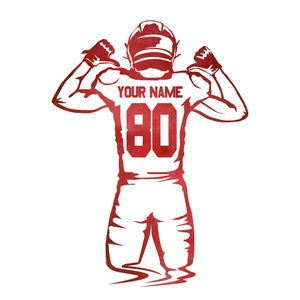 Generisch Football Poster Football Player Sports Wall Art Print