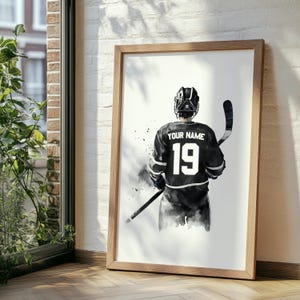 a picture of a hockey player with a stick