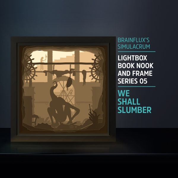 Book Nook, Simulacrum Lightbox Series 05, Paper Cut LightBox, Shadow Box, SVG, 3D Paper Cut Template, Wall Decor, Bookshelf, Horror Lovers Book Nook, Simulacrum Lightbox Series 05, Paper Cut LightBox, Shadow Box, SVG, 3D Paper Cut Template, Wall Decor, Bookshelf, Horror Lovers