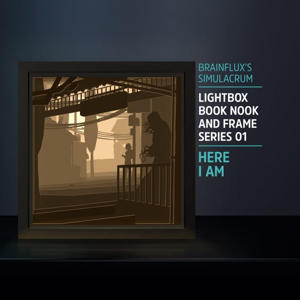 Book Nook, Simulacrum Lightbox Series 01, Paper Cut LightBox, Shadow Box, SVG, 3D Paper Cut Template, Wall Decor, Bookshelf, Horror Lovers Book Nook, Simulacrum Lightbox Series 01, Paper Cut LightBox, Shadow Box, SVG, 3D Paper Cut Template, Wall Decor, Bookshelf, Horror Lovers