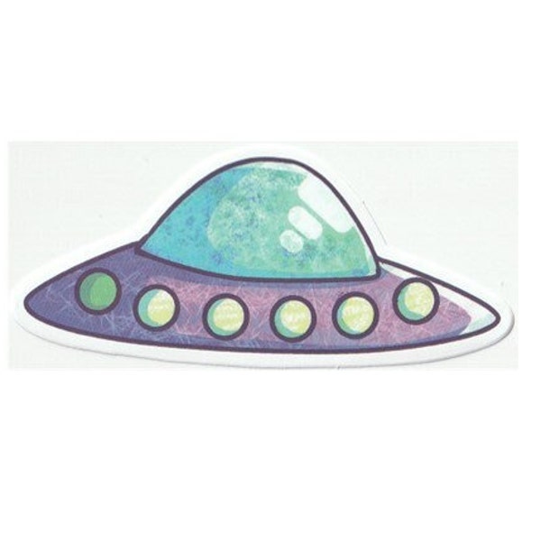 UFO Sticker, Iron on Transfer, Magnet, cute, vinyl, car, gifts for teens