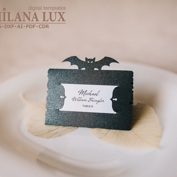 Halloween Place Card - Etsy