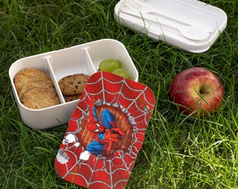 Superhero Lunch: Spiderman Bento