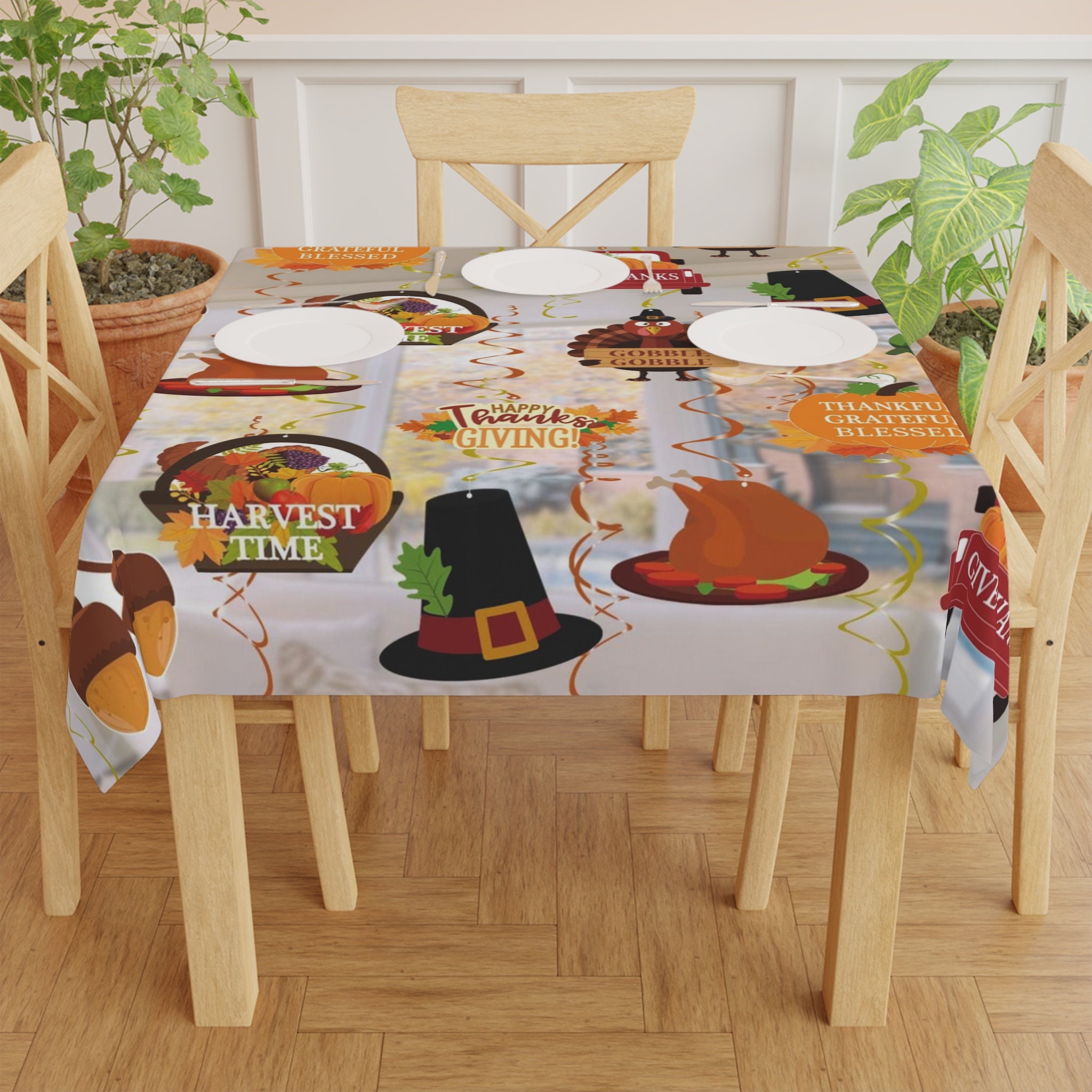Tablecloth for Thanksgiving Day Thanksgiving Joy Tablecloth Etsy