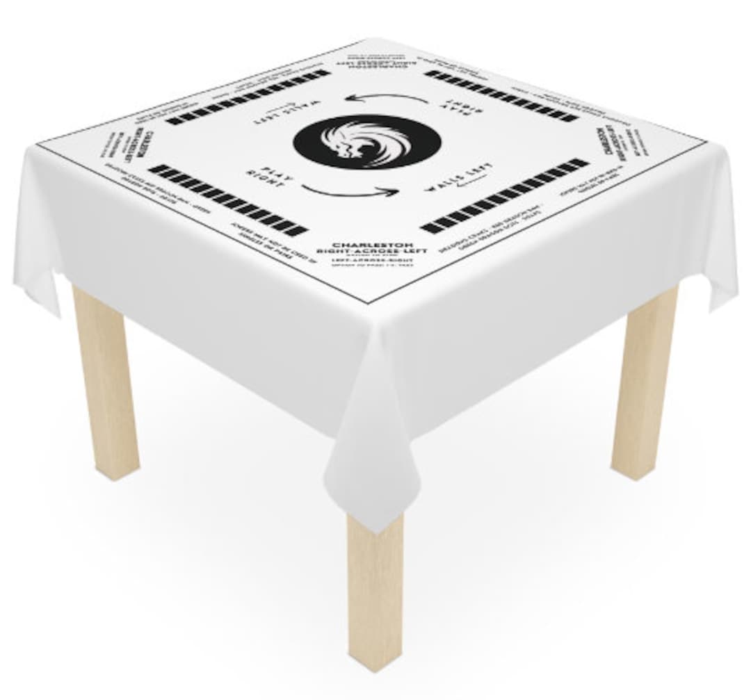 Mahjong Mat With Rules Mahjong Tablecloth Size 55 X 55, Mahjong With