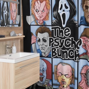 Horror Png File, On Sale Buy Now - The Psycho Bunch Png file, Best Quality for Large POD Products, like rugs, shower curtains etc