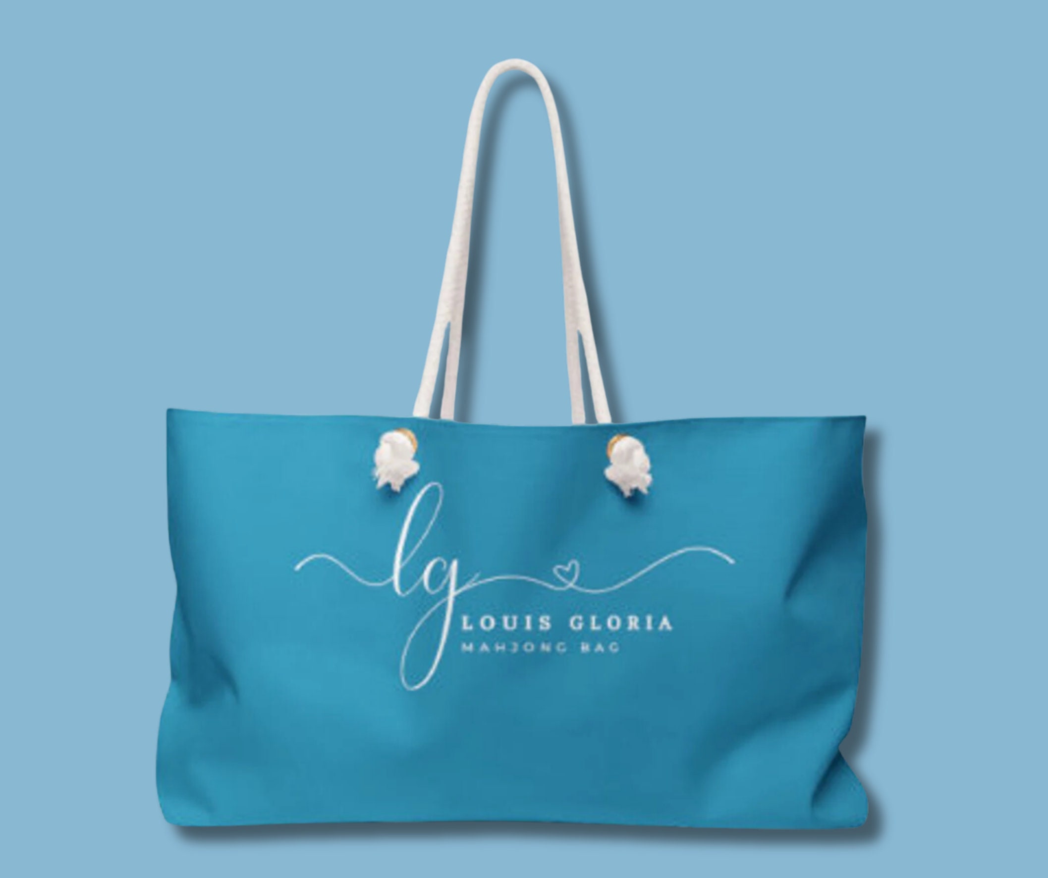 Mahjong Market Fully Hand-Beaded Large Tote