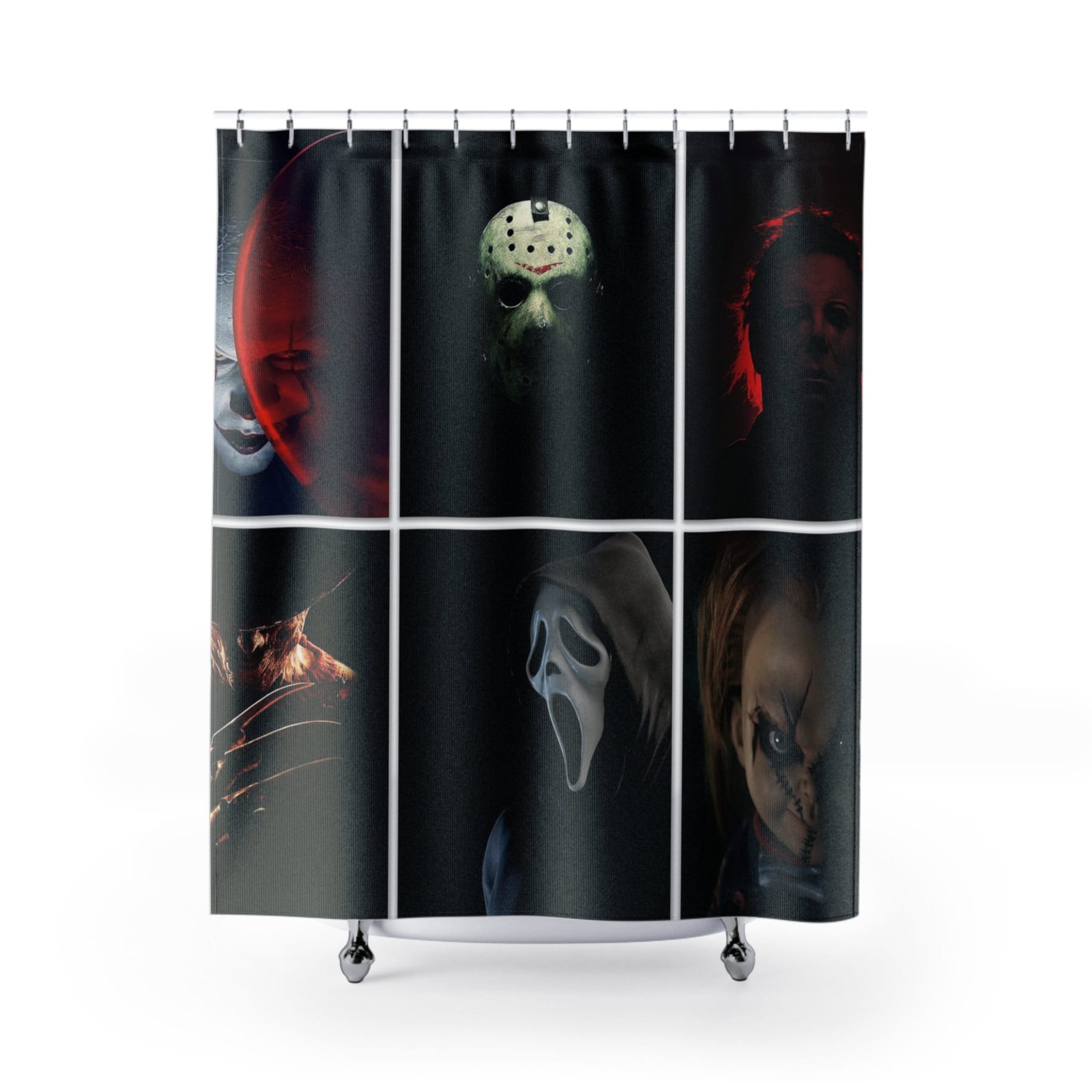 Horror Decor Curtains Horror Movie Theme Shower Etsy