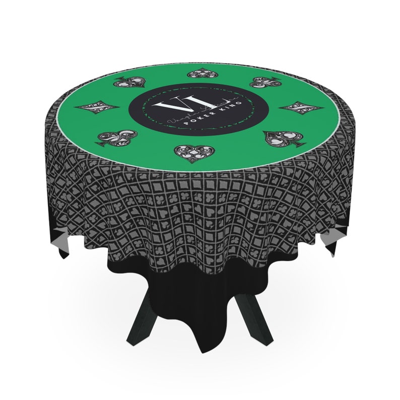 Personalize Tablecloth, Texas Holdem Poker Tablecloth, Gaming Table