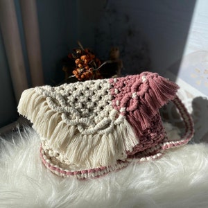 Handmade Macrame Crossbody Bag