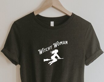 Camiseta do Dia das Bruxas | Camisa da bruxa | Mulher Bruxa | Camiseta Festa de Halloween