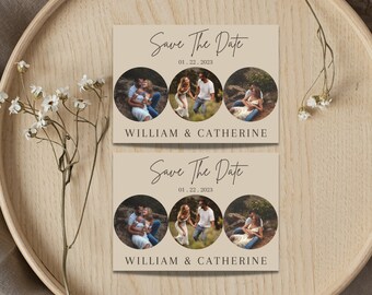 Printable Save The Date Template | Edit With CANVA | 100% Editable Text | Save The Date With Photo | Picture | Download | Custom | Wedding