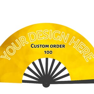 Personalized Clack Fan: Custom Design Folding Hand Fan