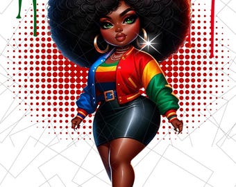 Celebrate Juneteenth Black History Png | Afro Woman PNG | Black History Energy Afro Png | Black History Month PNG | Black and Proud PNG