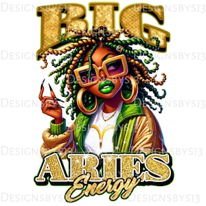 Big Aries Energy PNG | Fire Sign Zodiac Sublimation Design | Aries Season Digital Art | Astrology Clipart | Instant Download