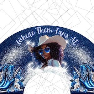 Clack Fan Squad | Where Them Fans At Fan Template | Boots on the Ground PNG | Clack Fan | Cowgirl Fan Template | Gift