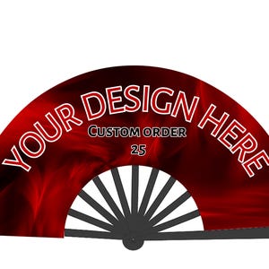 Personalized Clack Fan: Custom Design Folding Fan for Events
