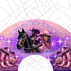 Clack Fan Squad | Where Them Fans At Fan Template | Boots on the Ground PNG | Clack Fan | Cowgirl Fan Template | Gift