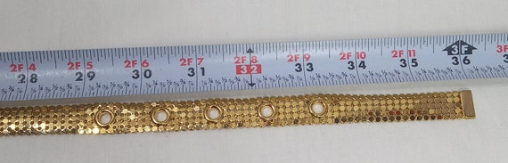 1980s Gold Tone Metal Mesh Women's Belt - image 9