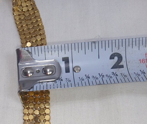 1980s Gold Tone Metal Mesh Women's Belt - image 10