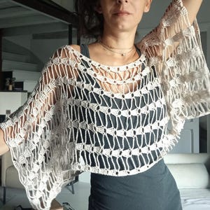 Summer Mesh Cardigan – Crochet Mesh Pullover PDF | Summer Cover‑Up, Crochet Mesh Top Pattern