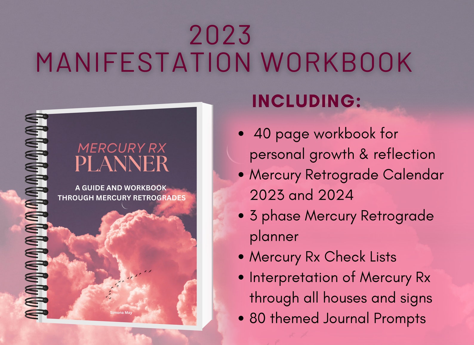 Mercury Retrograde Workbook Mercury Rx Guide / Astrology Workbook and