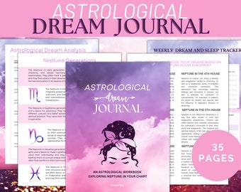 Astrological Dream Journal * Dream Interpretation Workbook * Printable pdf *Dream Symbol Analysis * Journal & Workbook for self-discovery