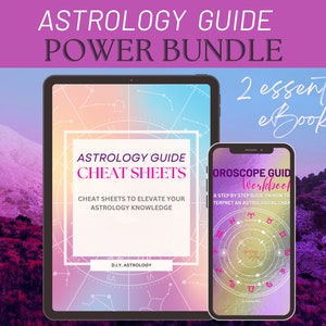 Astrology Interpretation Guide & Workbook Bundle horoscope ebook printable pdf ebook learn astrology Astrology Journal and Guide image 7