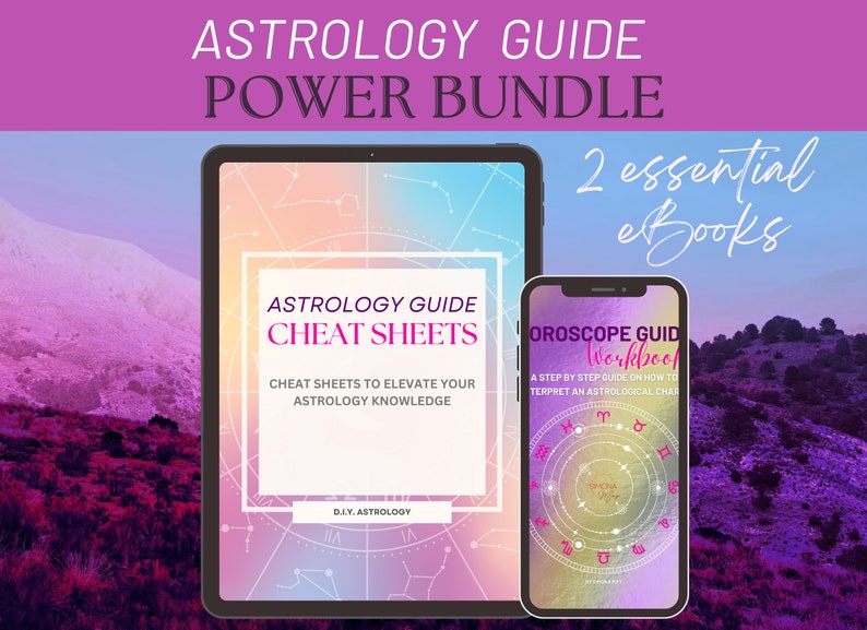 Astrology Interpretation Guide & Workbook Bundle horoscope ebook printable pdf ebook learn astrology Astrology Journal and Guide image 7