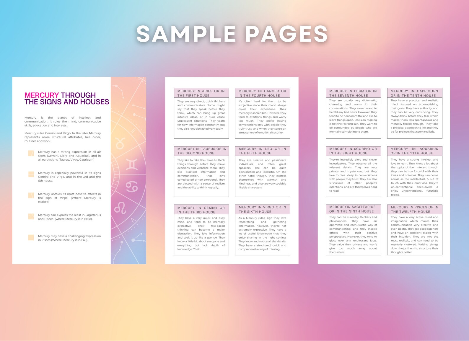 Astrology Interpretation Guide Ebook * Astrological Horoscope Guide ...