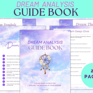 Dream Interpretation Guide ebook * Mystic Dream Guide * Printable pdf *Dream Symbol Analysis  * Journal & Workbook for self-discovery