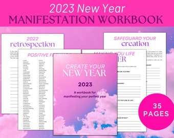 2023 Manifestation Life Planner Printable, Manifesting Planner, Manifestation Planner, Manifestation Journal, Digital Manifestation Guide