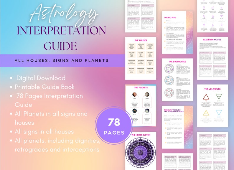 Astrology Interpretation Guide Ebook * Astrological Horoscope Guide ...