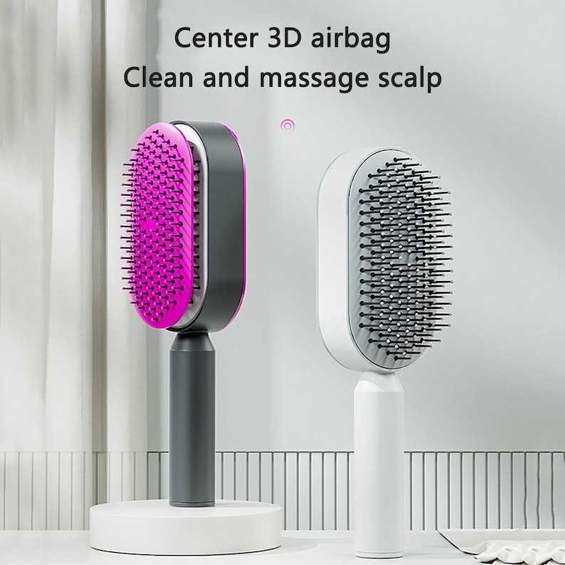 Self Cleaning Hair Brush for Women Onekey Cleaning Hair Loss Etsy