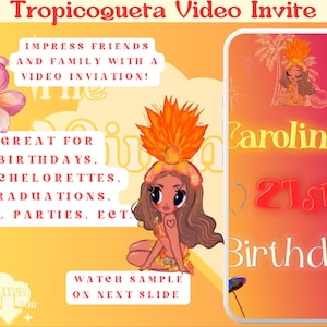 Tropicoqueta Karol G Video Invite