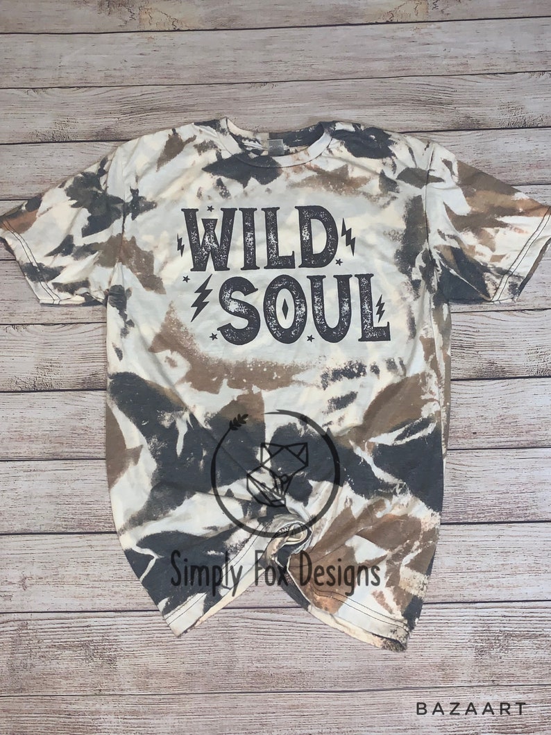 cow print bleached shirt