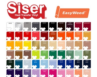 Siser EasyWeed HTV Sheets 12"x12", folia do termotransferu do prasowania