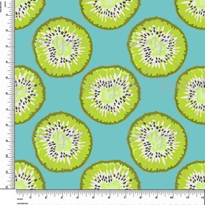 Tropisch, Kiwi, Obst. Preppy Thema. Lilly P inspiriert. Bedrucktes Muster Vinyl. Klebefolie oder Heat Transfer Vinyl (HTV). Motiv #323