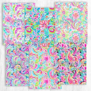 Cachemire. Thème BCBG. Lilly P a inspiré. Vinyle à motif imprimé. Vinyle adhésif ou de transfert thermique (HTV). Forfait 2