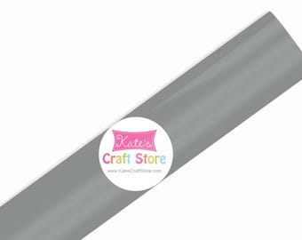 12" x 25ft Middle Grey Oracal 651 Permanent Adhesive Sticker Vinyl for Silhouette Cameo, Cricut