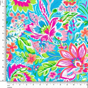 Floral, Flower, Bright. Preppy Theme. Lilly P inspired. Printed Pattern Vinyl. Adhesive or Heat Transfer Vinyl (HTV). Design #253