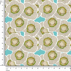 Tropical, Kiwi, Fruits, Fleurs. Thème BCBG. Lilly P inspiré. Vinyle à motif imprimé. Adhésif ou vinyle de transfert thermique (HTV). Conception #324