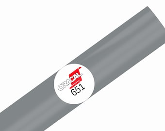 12" x 25ft Telegrey Oracal 651 Permanent Adhesive Sticker Vinyl for Silhouette Cameo, Cricut