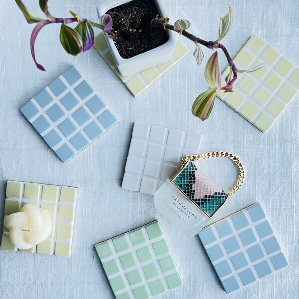 VENICE Pastel Tile Coasters