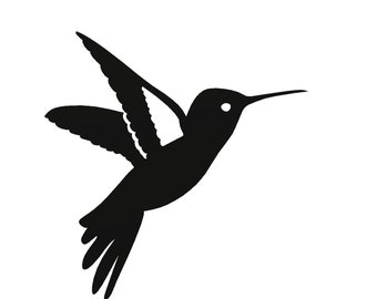 Archivos SVG DXF de vista lateral de colibrí para corte por plasma láser CNC (archivos digitales)