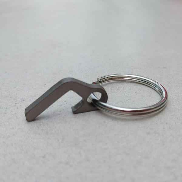 Micro Titanium bottle opener // Keychain bottle opener // Gift idea // Groomsmen gifts // Brewery gift // Bachelor party gift // Bar gifts /