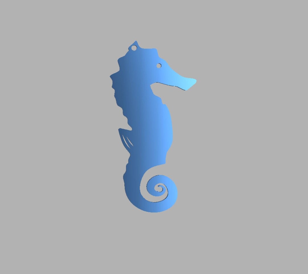 Seahorse Wall Art .DXF and .SVG File // Fence Art // Wall Art // Beach