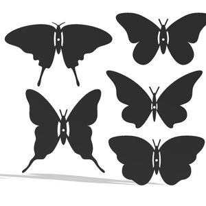 Folding Wing Butterfly Set .DXF file / Metal Butterfly / Steel Butterfly / Butterfly dxf / Laser cutting / DIY Idea / Metal Cutting Ideas /