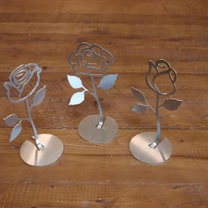 Blühende Rose Set. SVG Datei // Metall Rose // Steel Rose // Zarte Rose // Laserschneiden // DIY Idee // Metall Schneideidee // Geschenkidee //