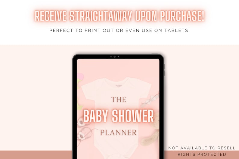 The Pink Baby Shower Planner Printable // Baby Shower Planning Guide